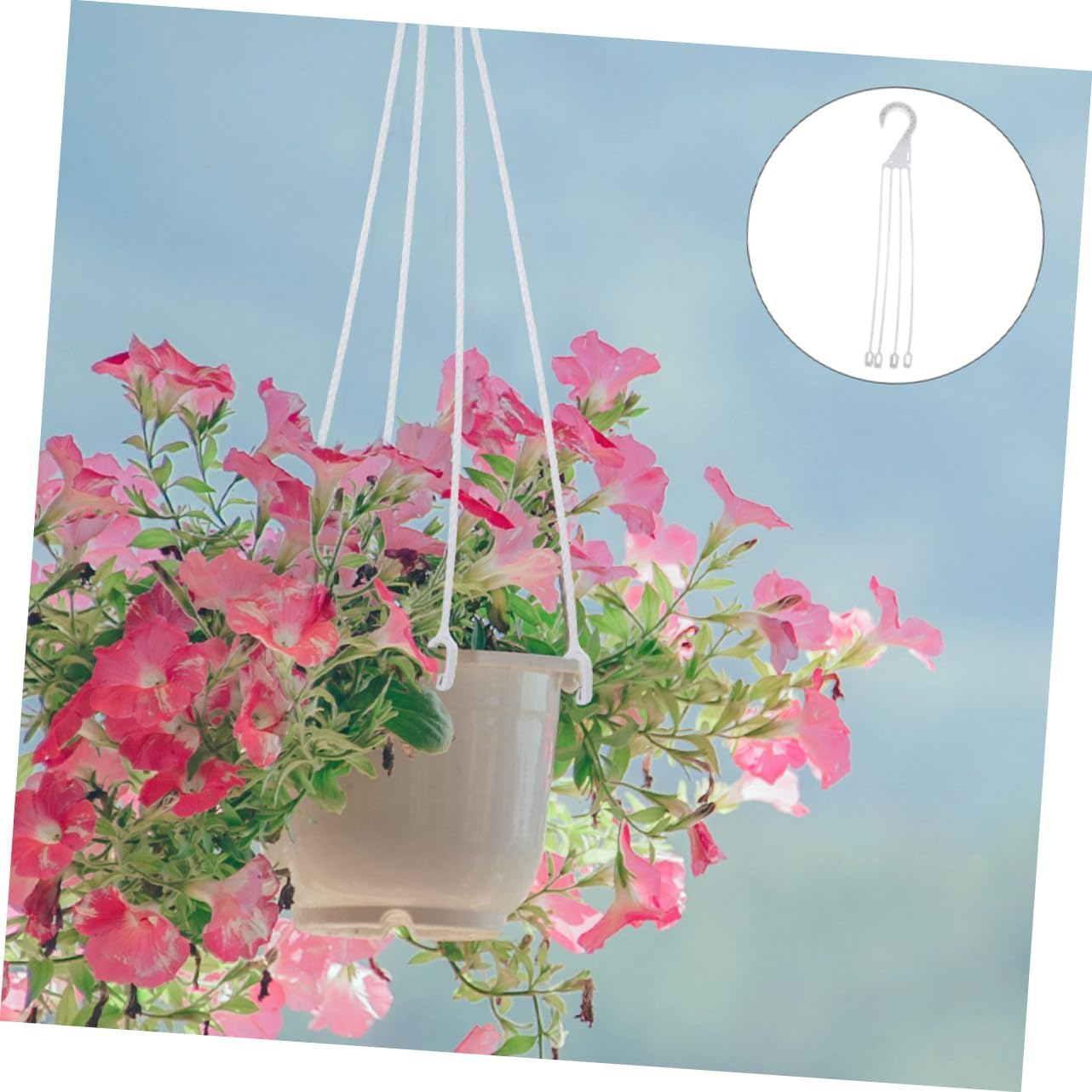 Kisangel 10Pcs Hanging Basket Hooks Resin Plant Pot Hangers for outside Plants Sturdy and Portable Hanging Flowerpot Hooks for Garden Pots and Gardening Supplies image number 6