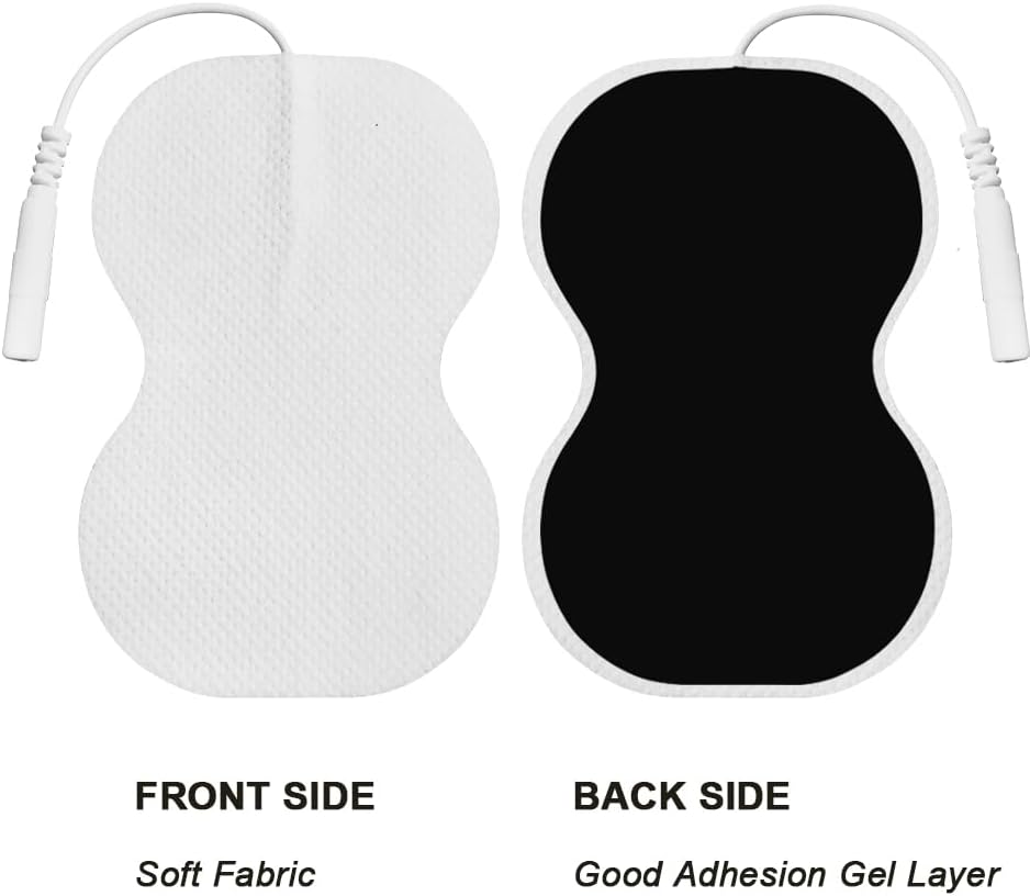 10 Pcs Replacement TENS Pads Gel Sheet 2Mm Pin Connector for TENS Machine image number 1