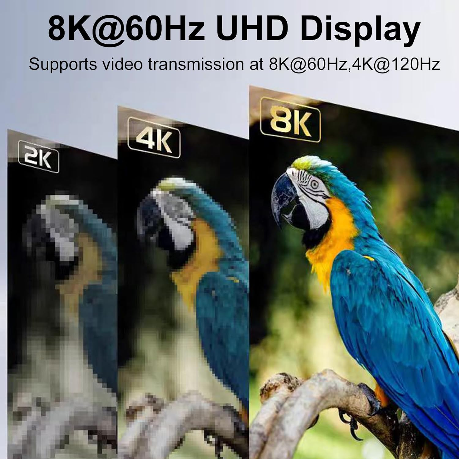 Danfetsoy USB C Extender Adapter 80Gbps, USB C Male to Female Adapter with Digital Display Switch Support Thunderbolt 4, 240W, 8K@60Hz for Lapel Microphone, Mouse and Keyboard,Etc(2 Pack) image number 3