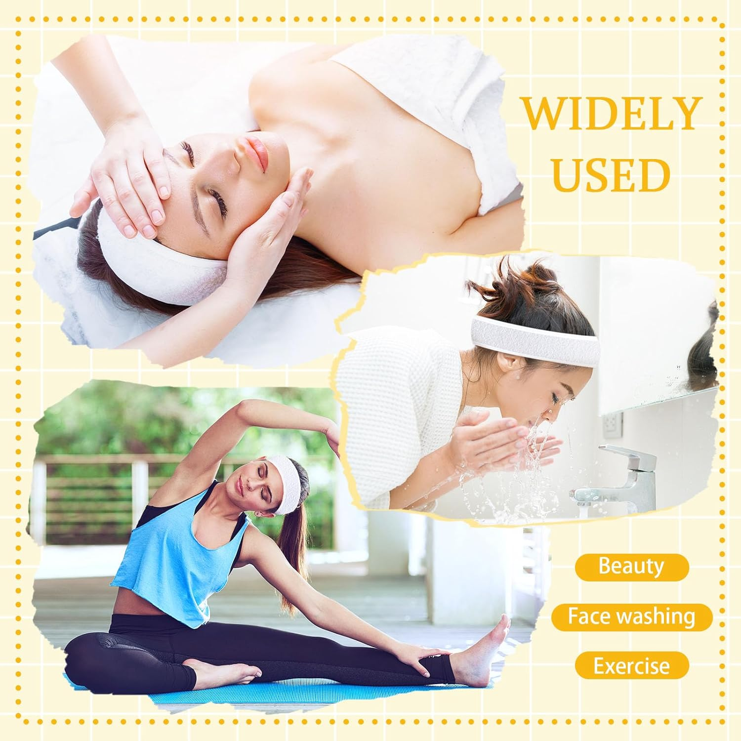 13 Pieces Esthetician Supplies Set, Cosmetic Fan Brush for Facial with Headband, Mixing Bowls, Makeup Spatula & Clear Zippered Cosmetic Bag, Skincare Applicator Tool for Home Salon Use image number 4