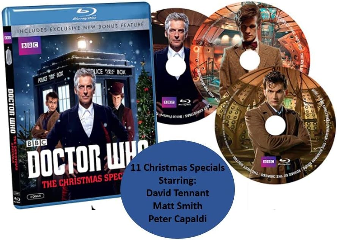 Doctor Who: 11-Volume Christmas Special Blu-Ray Collection: Christmas Invasion / Runaway Bride / Voyage of the Damned / Next Doctor / End of Time Parts 1 & 2 / Christmas Carol / Doctor, Widow Wardrobe / Snowmen / Time of the Doctor / Last Christmas