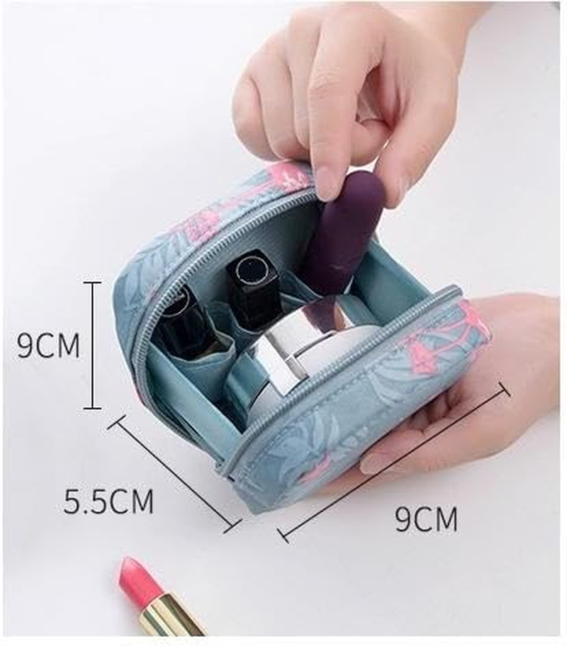 Small Makeup Bag Purse Organizer Pouches Flamingo Decorative Zipper Handbag Lipstick Cosmetic Storage Bag Waterproof Organizer Pouches for Women Gifts Travel Accessories image number 1
