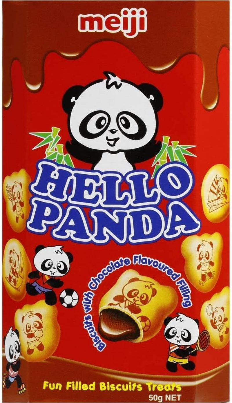 Meiji Hello Panda Chocolate Flavoured Biscuit 10 X 50 G image number 2