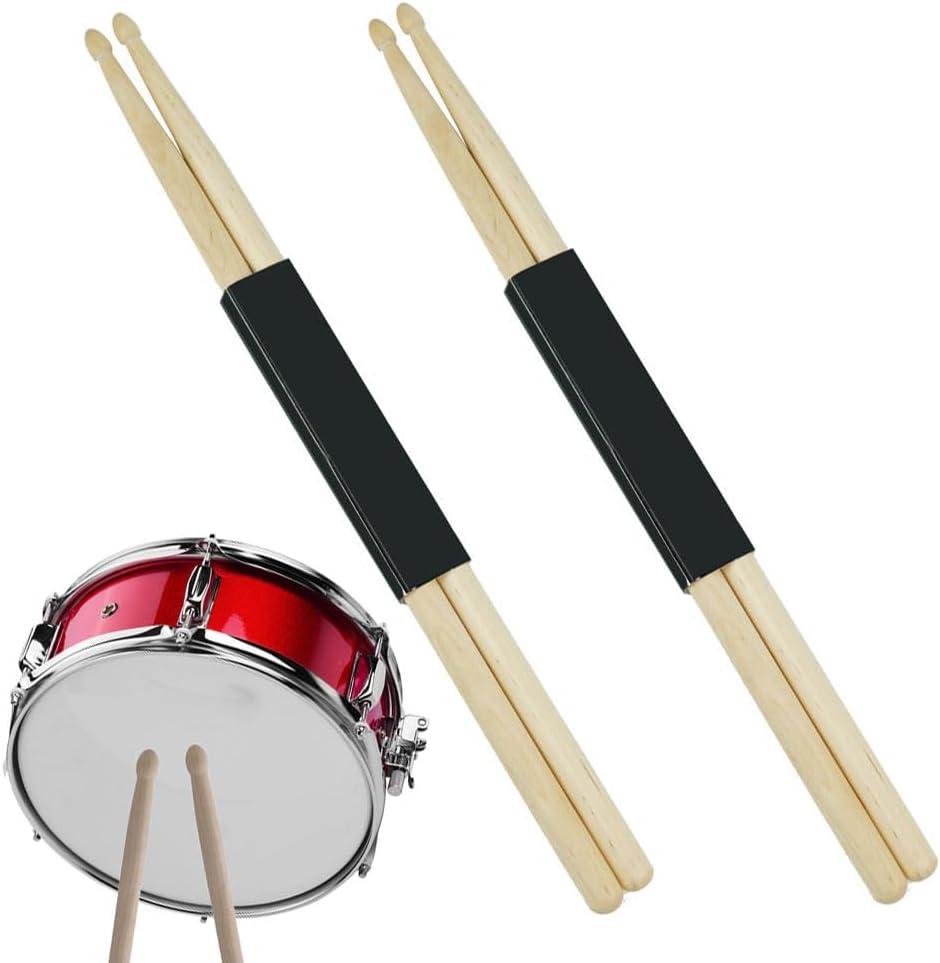 Esforzarse 2 Pairs 5A Drumsticks, Maple Wood Classic Drumsticks, Anti-Slip Professional Musical Instrument Percussion Accessories, for Jazz Drum Exercise, Percussion Instrument Practice Drum Stick image number 2