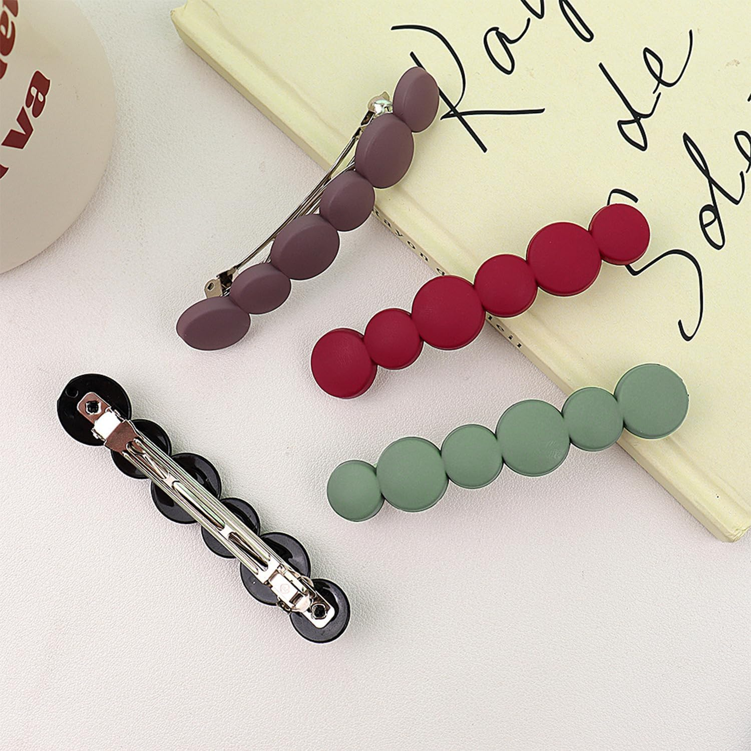 5 Piece Ring Hair Pin French Simple Hairpin Women Bangs Short Hairpin Accessories for Women image number 3