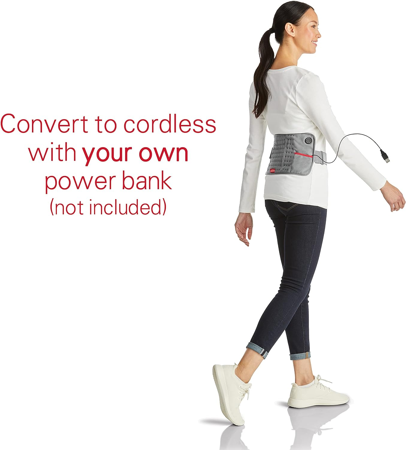 Sunbeam Goheat USB Powered Heating Pad, Gray image number 5