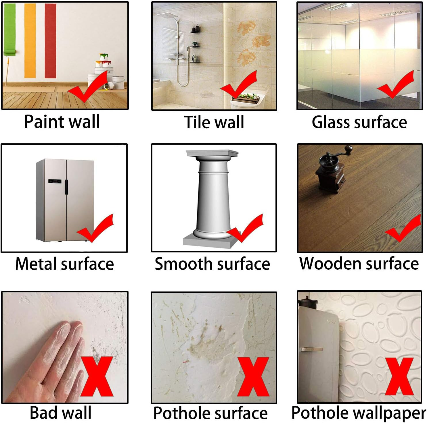 6PCS 3D Wall Stickers Cats Self Adhesive, Kids Wall Decals/Removable Vinyl Art Murals for Living Room Baby Rooms Bedroom Toilet House Wall DIY Decoration image number 3