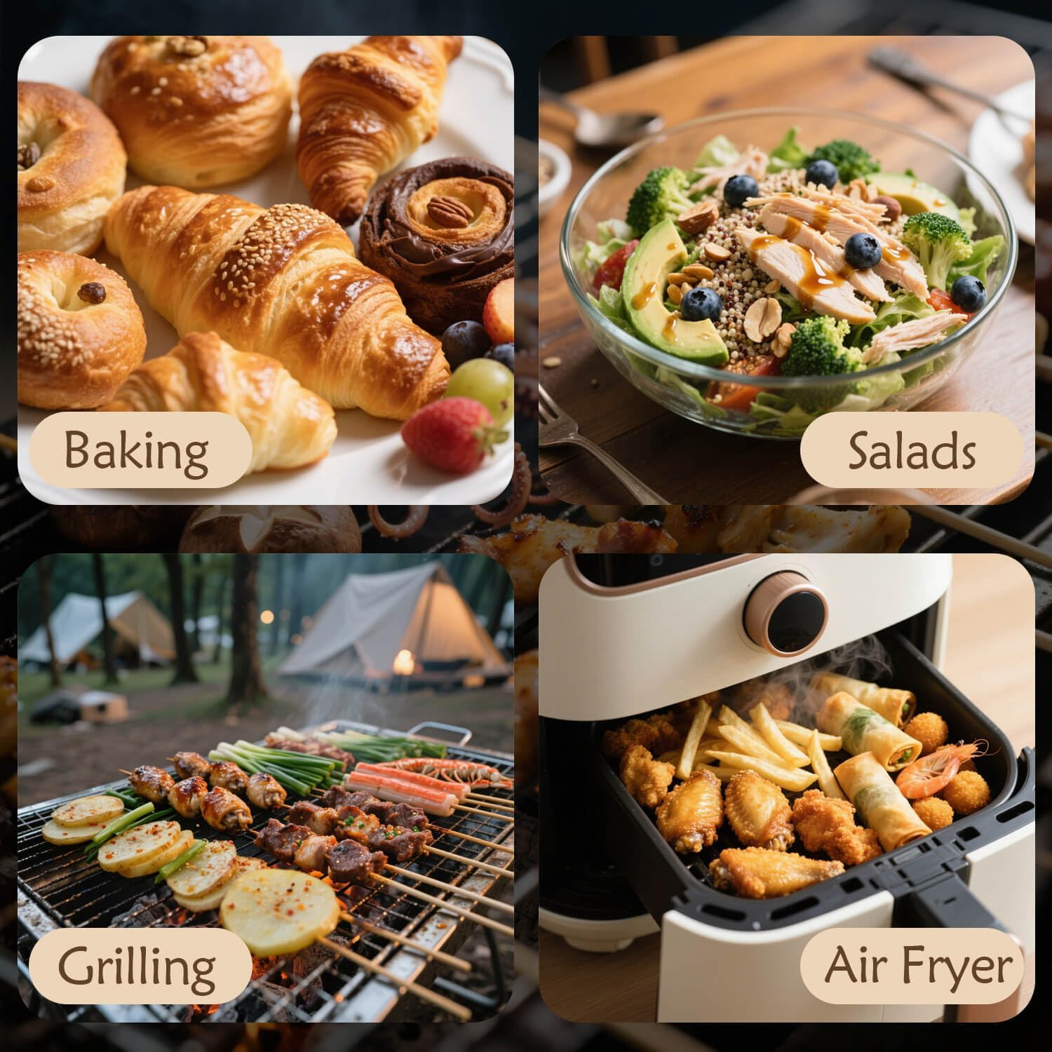 Ptyism Pack of 2 Spray Bottles Oil (Drum with Accessories) Oil Sprayer, Oil Sprayer for Hot Air Fryer, Salad, Grilling, Baking, Kitchen Gadgets