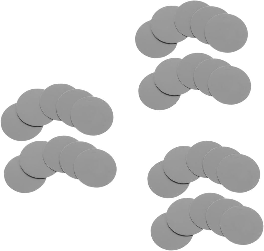 Angoily Metal Plate for Cell Phone, 30Pcs round Car Mount Magnet Holder with Strong Adhesive Sticker, Cell Phone Holder Pink, Universal Metal Plate Kit