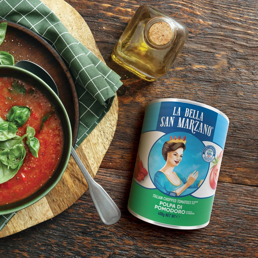 LA BELLA SAN MARZANO DICED/CHOPPED TOMATOES- 12X400GM image number 2