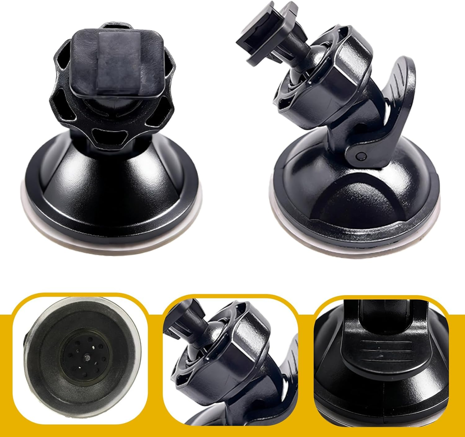 2 Pcs Mobile Phone Holder for Car, Telescopic Adjustable Suction Phone Holder, Strong-Adhesion Suction Cup, Suitable for Windshields, Dashboards & All Smartphones image number 2