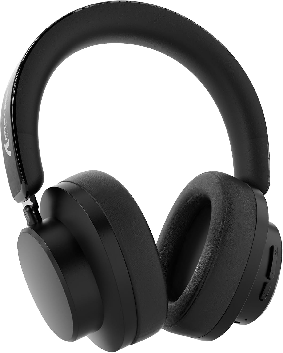 ATTACK SHARK G500 Active Noise Cancelling Wireless Headphone, over Ear Bluetooth Headset with Built-In Mic, BT5.3 & 3.5MM Wired Dual Mode, Lightweight Foldable, On-Ear Style for Home/Office - Black image number 6