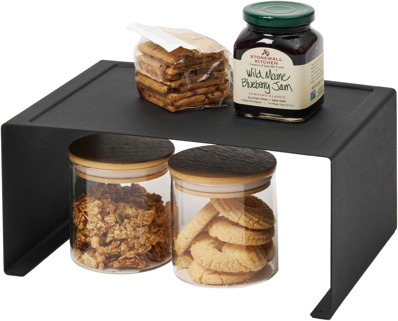 Yamazaki Home Tower Stackable Kitchen Rack &ndash; Storage Organizer Counter Shelf Large image number 5