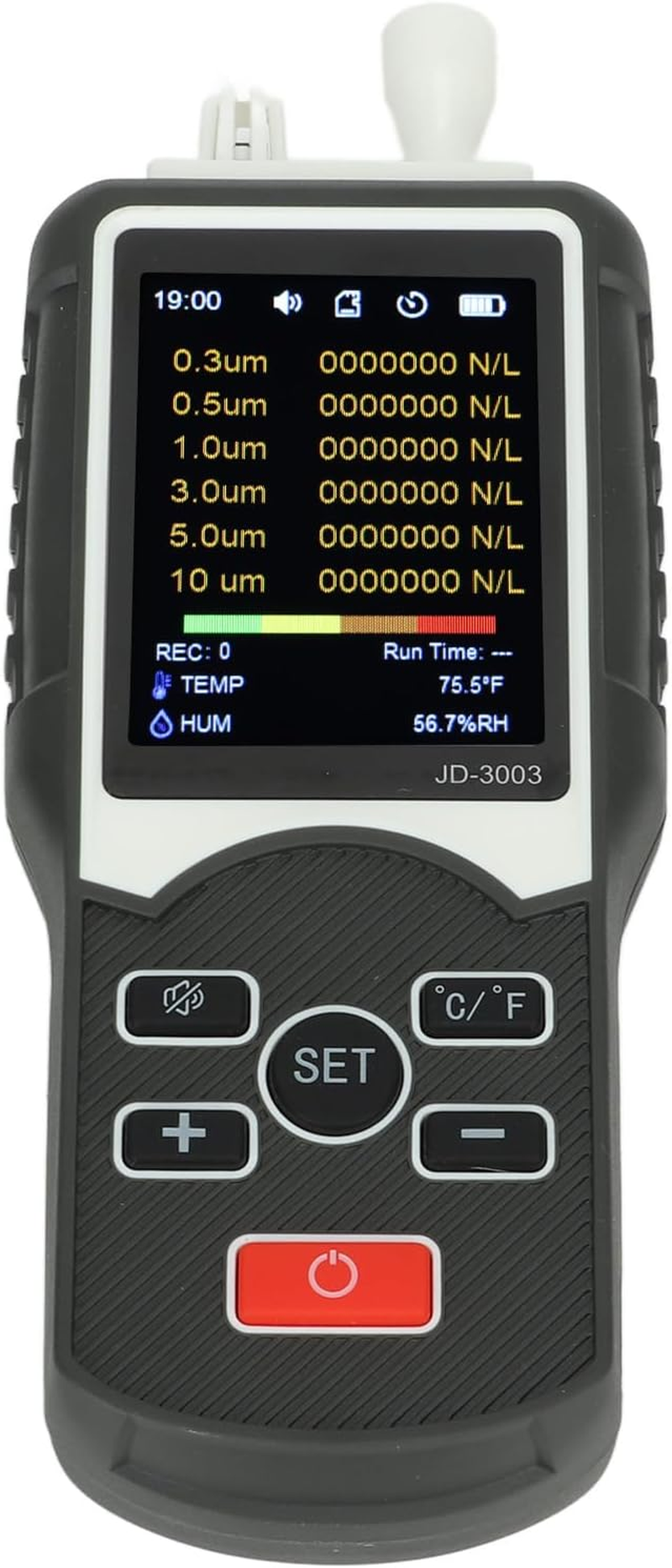 Jiawu Air Quality Detector, Essential Air Particle Meter PM2.5 PM10 Quality Tester for Indoor/Outdoor Pollution Detection, Particle Counter for Cars, Homes, Schools image number 4