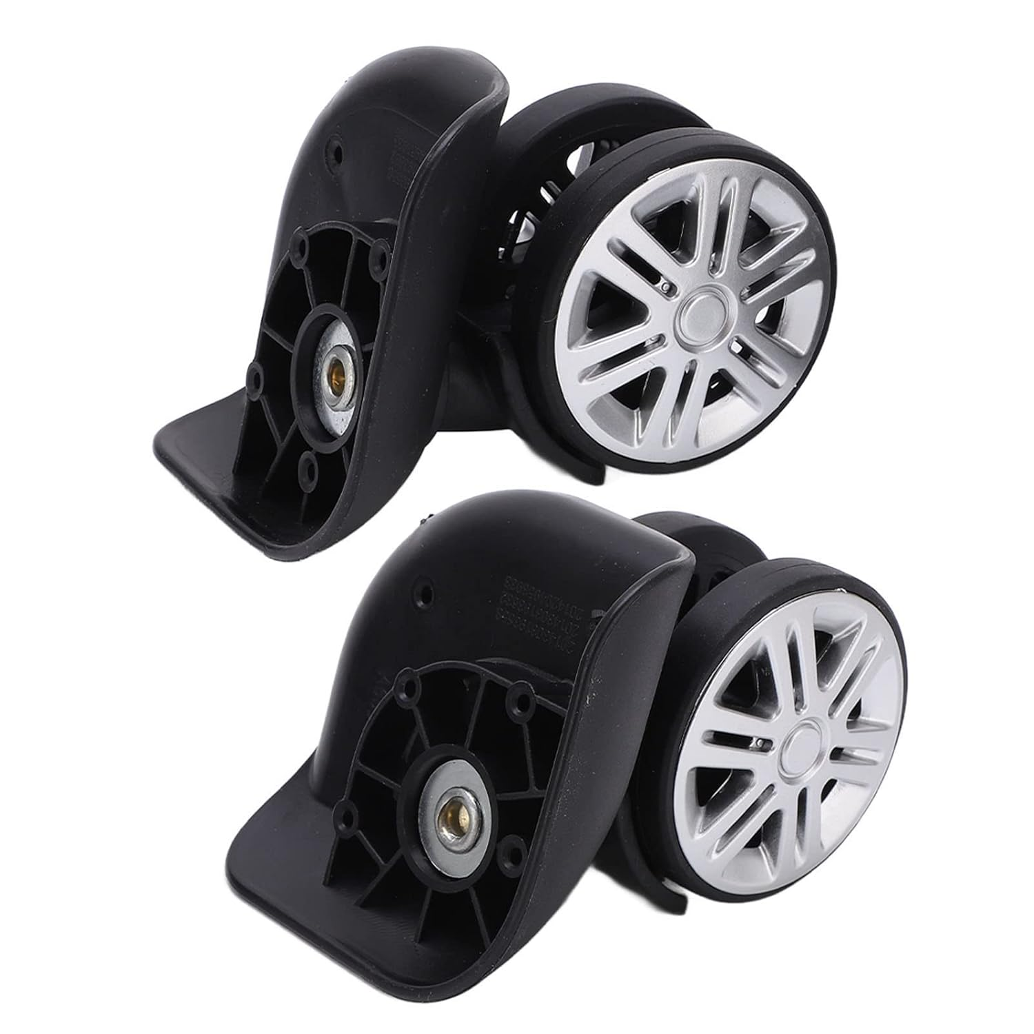 1 Pair Suitcase Replacement Wheels, Luggage Caster Wheels, Silent Plastic Wheel for Travel Companion, Outdoors image number 3