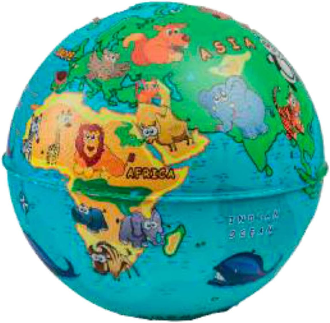 EXERZ 10Cm Mini Globe (Wildlife) with Money Box Built-In - English Card - 10Cm Animal image number 4