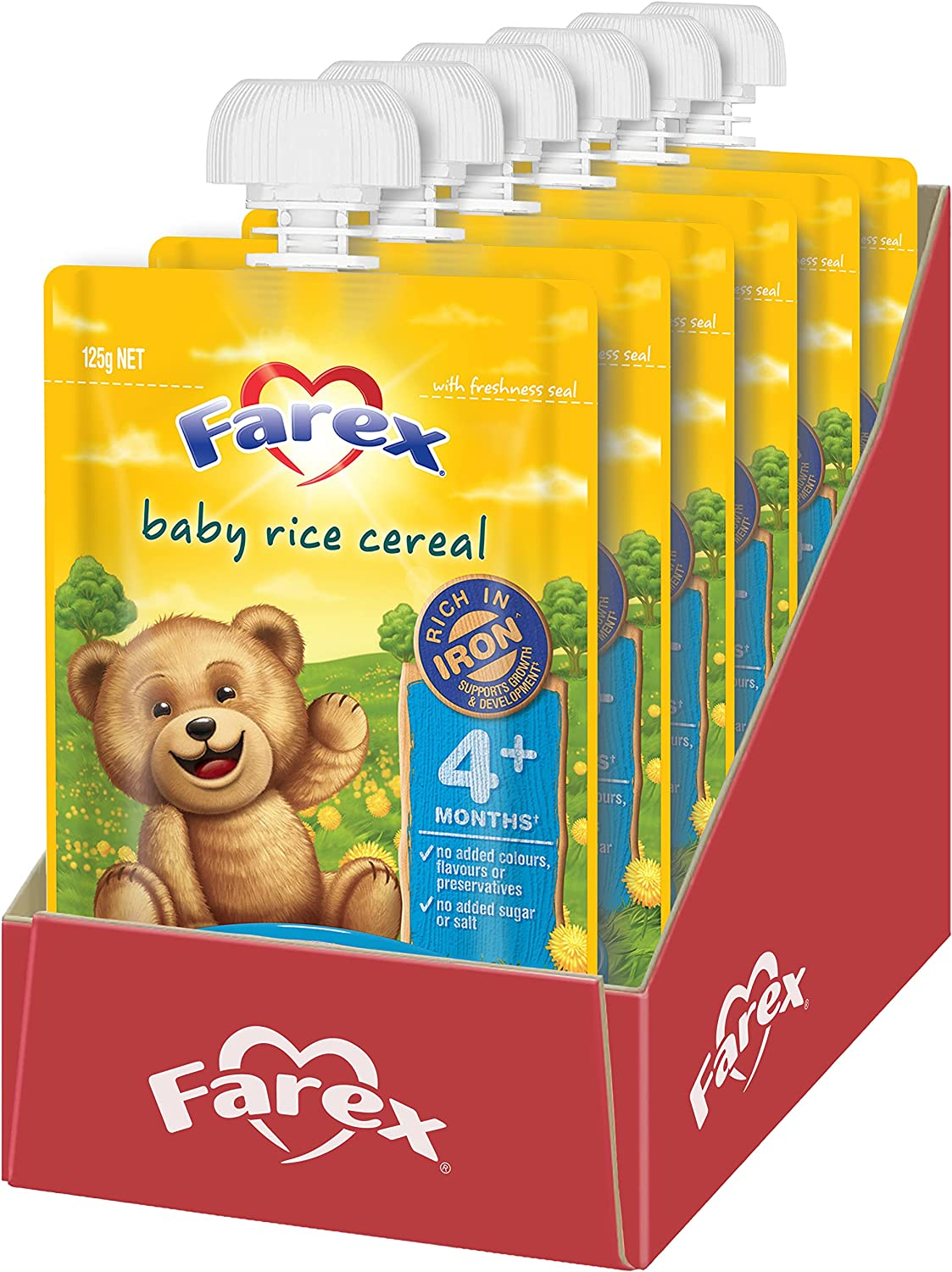 Farex Baby Rice Cereal for 4+ Months Baby 125 G (Pack of 6) image number 5