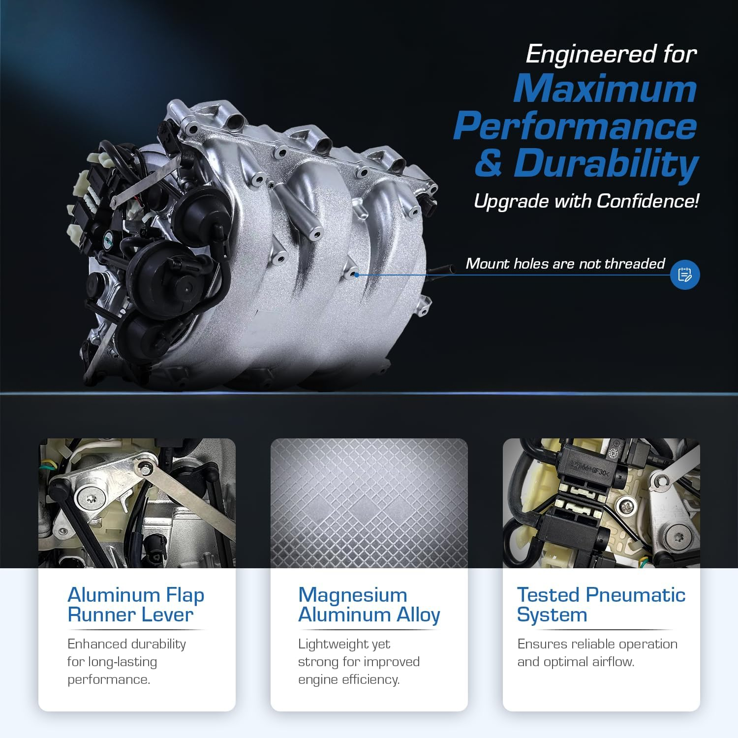 Intake Engine Manifold Assembly for Mercedes-Benz Replaces OE# A2721402401
