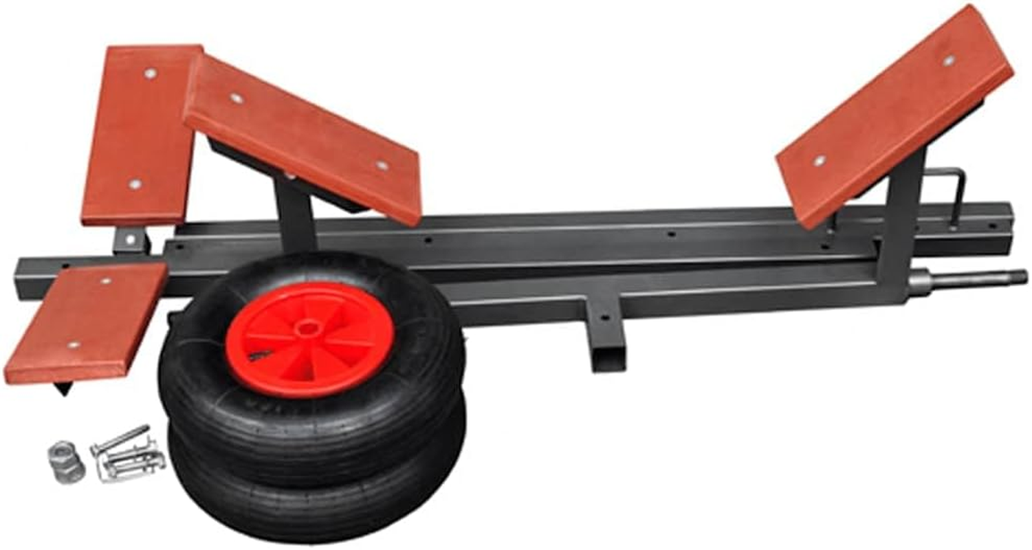 Vidaxl Boat Trailer, 302X100.5X43 Cm, Adjustable to 3 Positions, Rustproof Steel, Vehicle Carrier for Fishing Boat, Yacht and Ship Transport, Outdoor Trailer image number 1