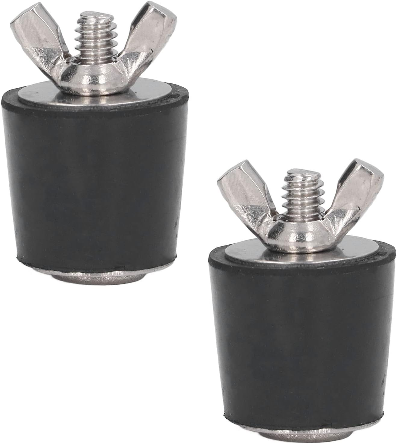 2 Pack Duty Pool Winterizing Plugs 25Mm Rubber Expansion Plugs with Stainless Steel Bolts for above Inground Pools Skimmer Return Line Sealing for Winterization Leak Testing
