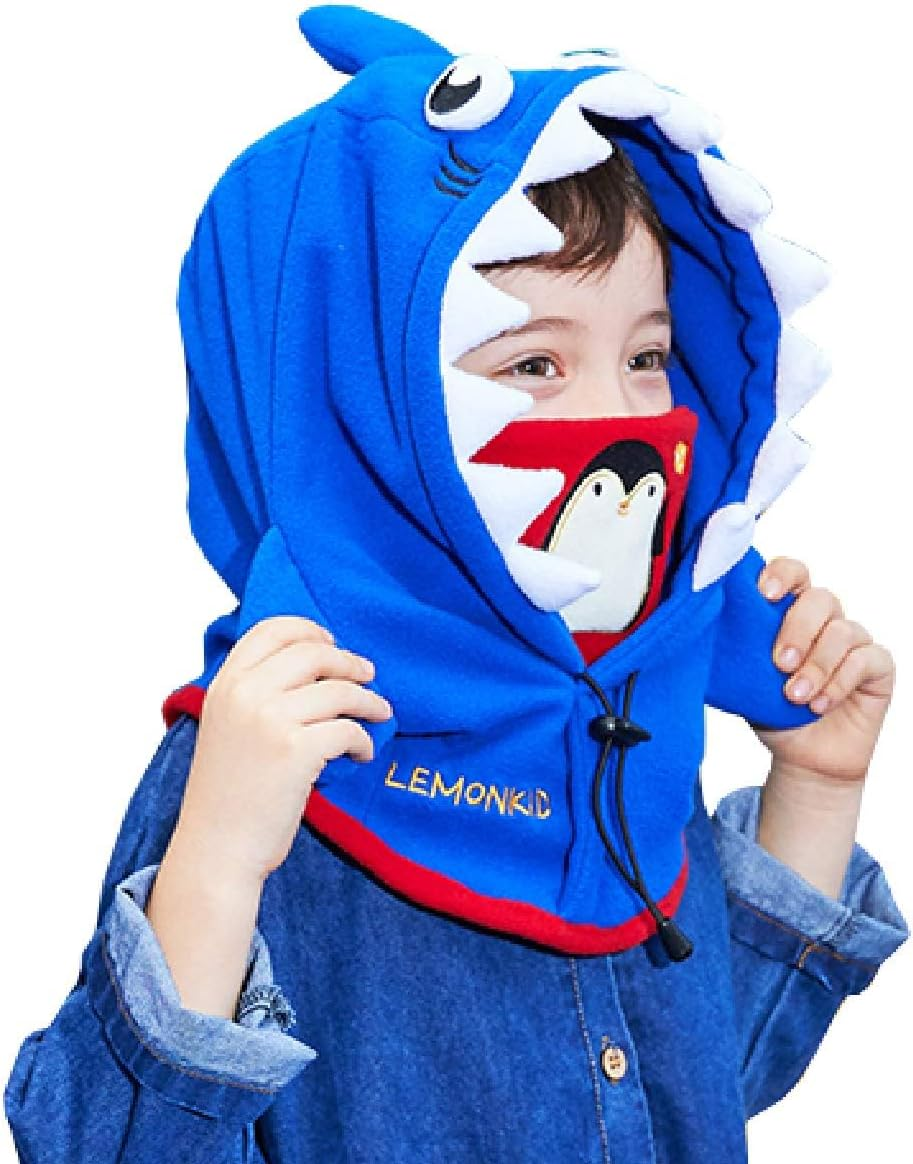 AQIIGOSE Kids Balaclava Ski Mask, Windproof Thermal Fleece Winter Hat for Boys & Girls, Adjustable Fit for Cold Weather, Cycling, Hiking, Snow Play