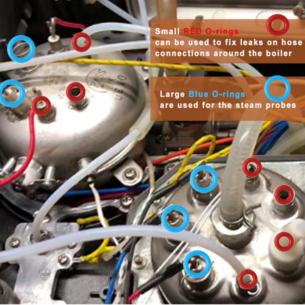 Silicone O-Ring Seal Compatible with Breville Espresso Machines BES900/920/980/990, 19 Pack of 2 Size image number 2