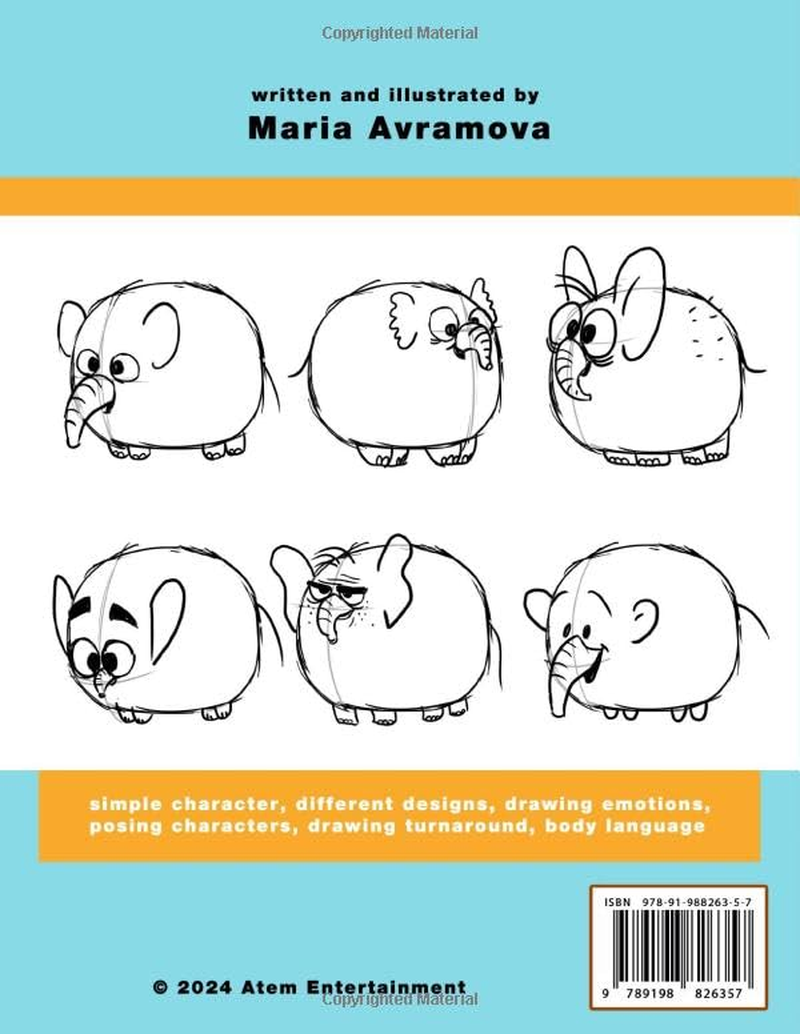 How to Draw Cartoon Characters: a Drawing Book with Simple Examples for Beginners and Aspiring Artists