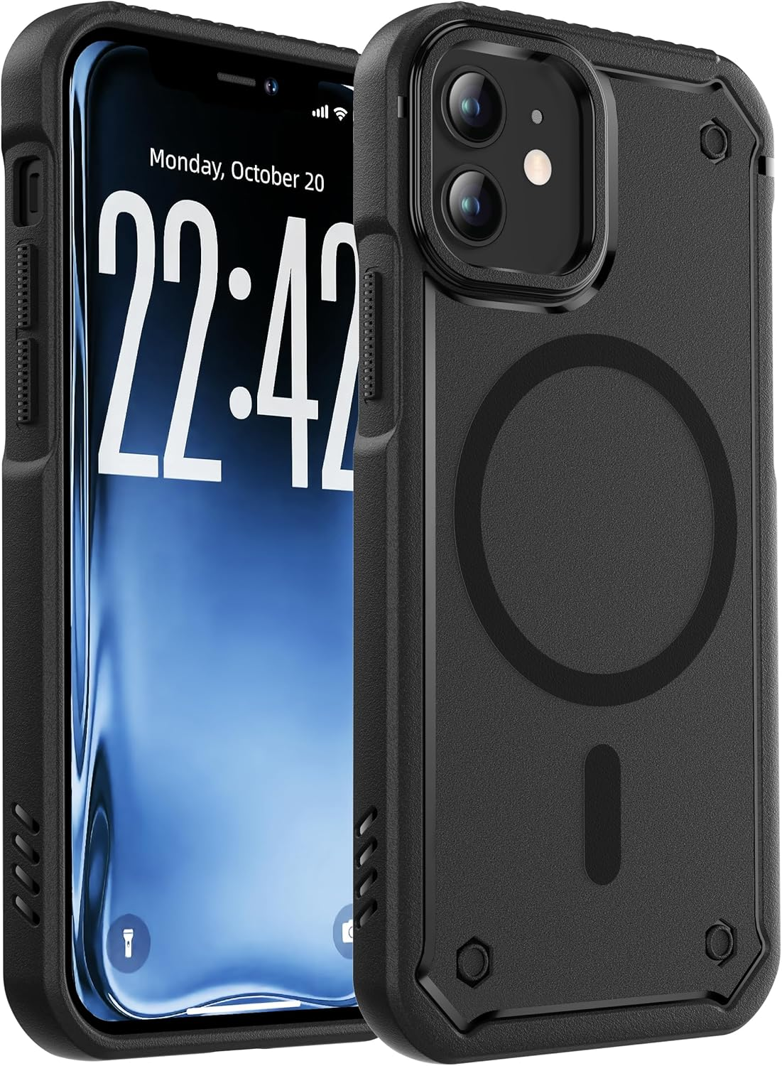 ORETECH Magnetic for Iphone 11 Case, [Compatible with Mag-Safe], Heavy Duty Dual-Layer Rugged Protection Shockproof Anti-Scratch Phone Cover for Iphone 11 -Black