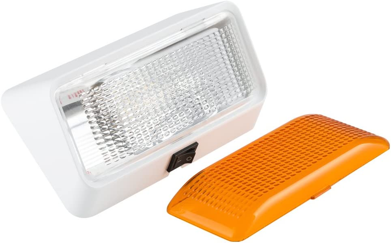 Lumitronics LED RV Exterior Porch Light with On/Off Switch and Removable Lenses. Perfect outside Replacement 12V Lighting for Rvs Motorhomes Campers 5Th Wheels Trailers. image number 2