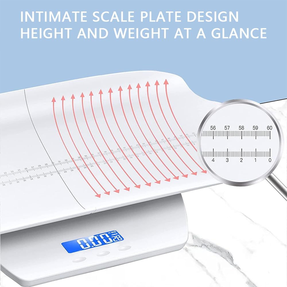 Multifunctional Digital Baby & Pet Scale &ndash; Precision 100KG Weighing with Hold Function, LCD Display & 60Cm Height Ruler for Infants, Toddlers, Puppies, Cats & Adults image number 3