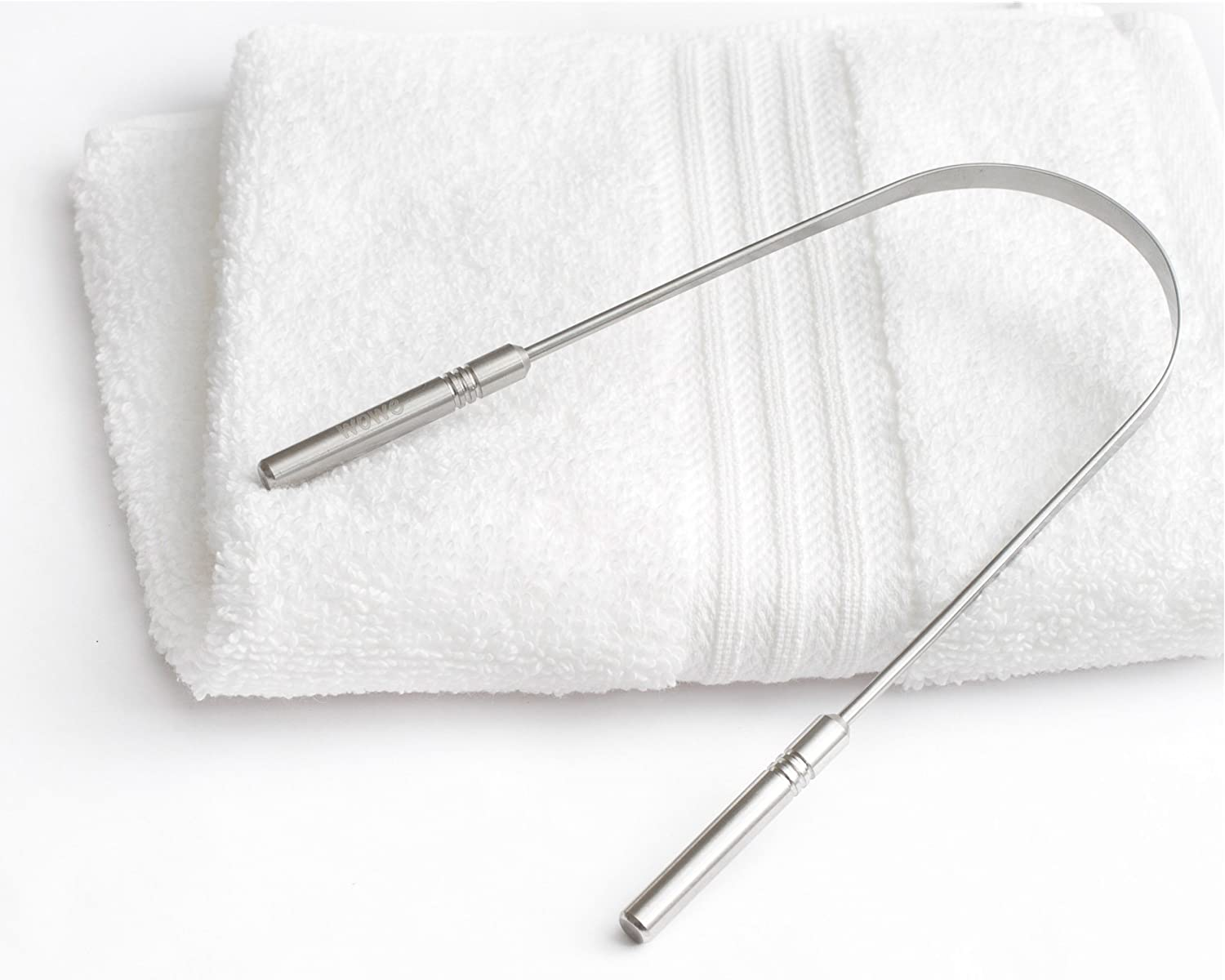 Tongue Scraper Cleaner (2 Pack) - Metal - Get Rid of Bacteria and Bad Breath - by Wowe Lifestyle Products Stainless Steel image number 6