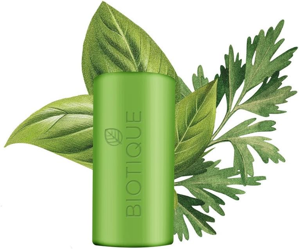BIOTIQUE BIO BASIL & PARSLEY REVITALIZING BODY SOAP - 150 Gm image number 2