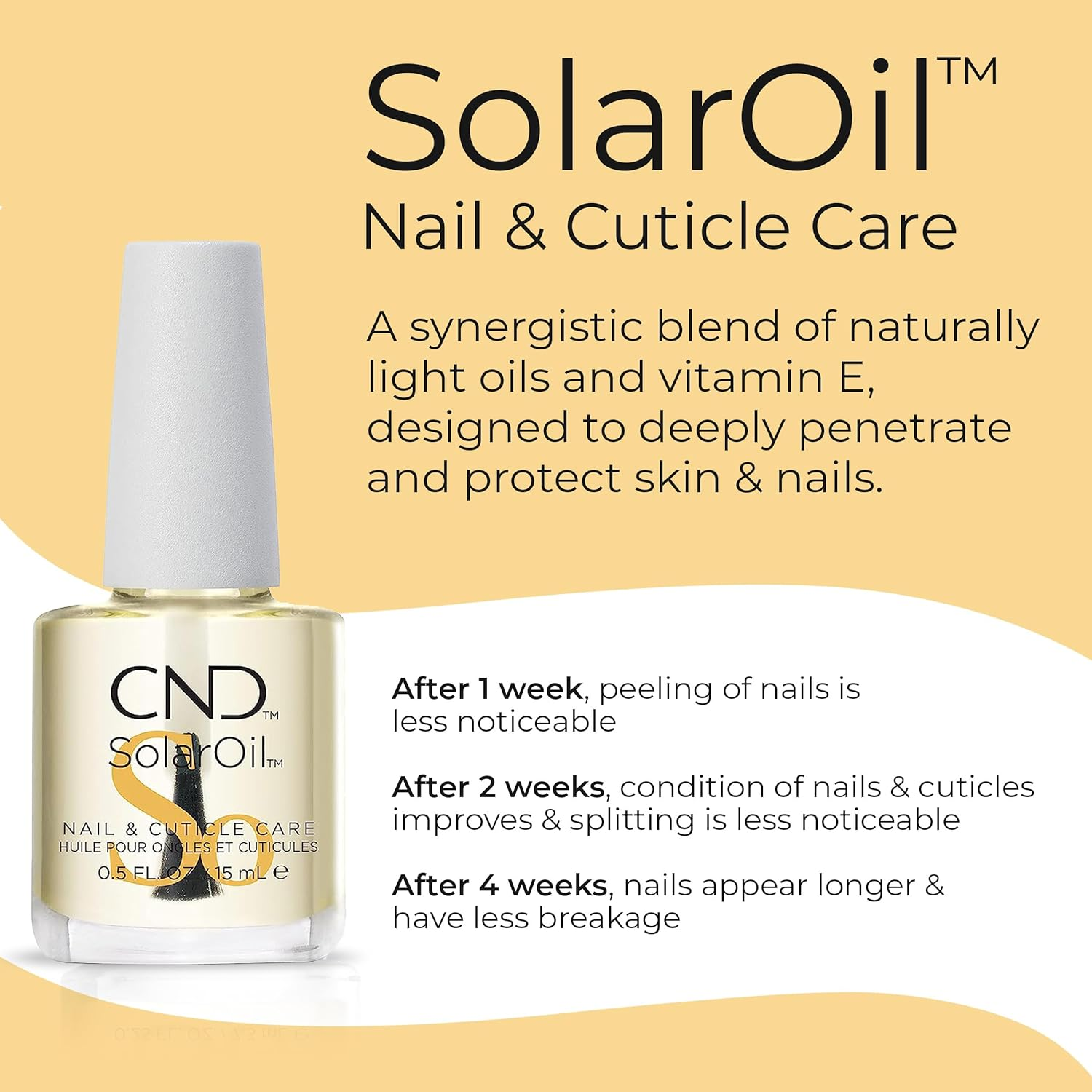 CND Cuticle Couple, Solaroil + Cuticle Eraser, Natural Blend Oils, Moisturizes and Conditions Skin, Gentle Exfoliator, 0.5 Fl Oz. image number 2