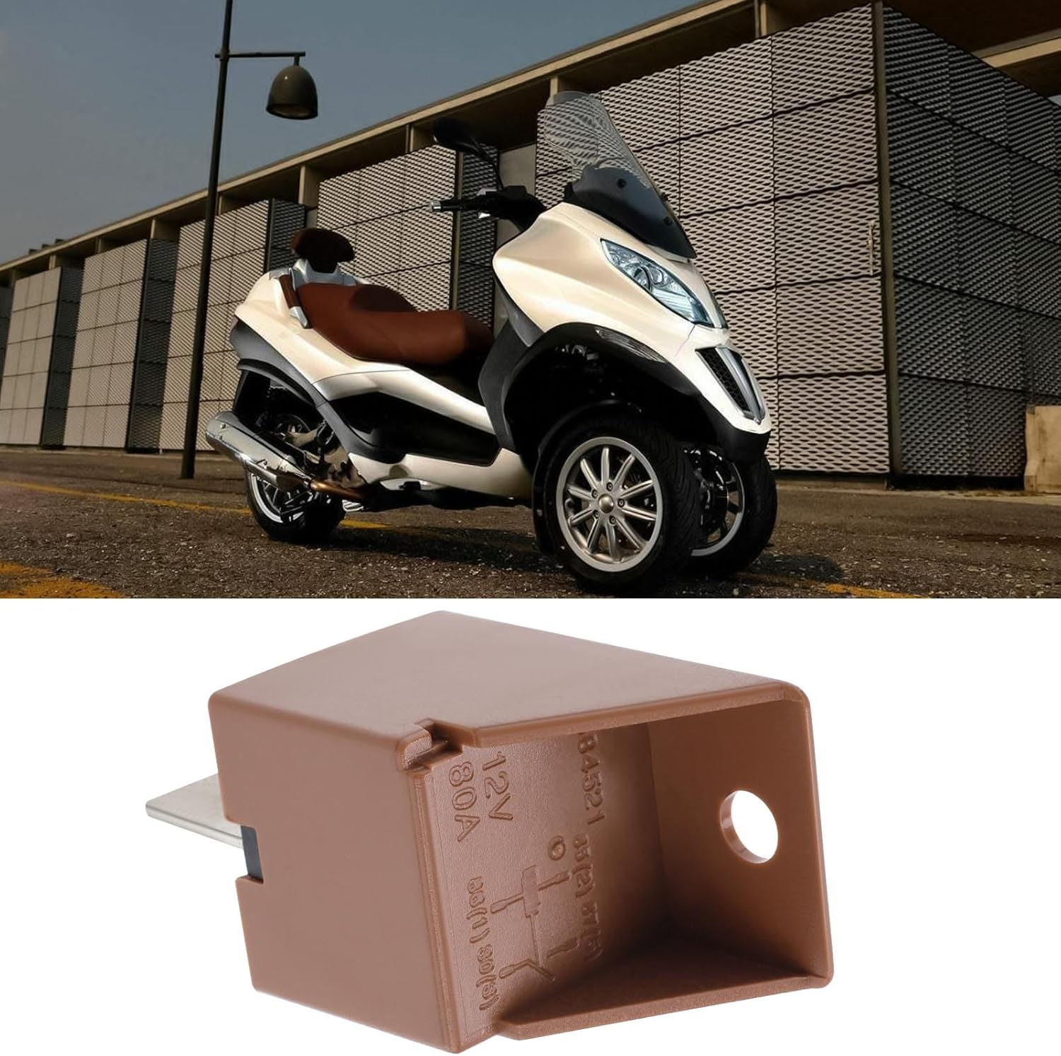 1PC Starter Relay Solenoid Standard Car Relay 4 Pin 12V 80A Car Heavy Duty Auto Switches Starters Compatible with Motorcycle image number 3