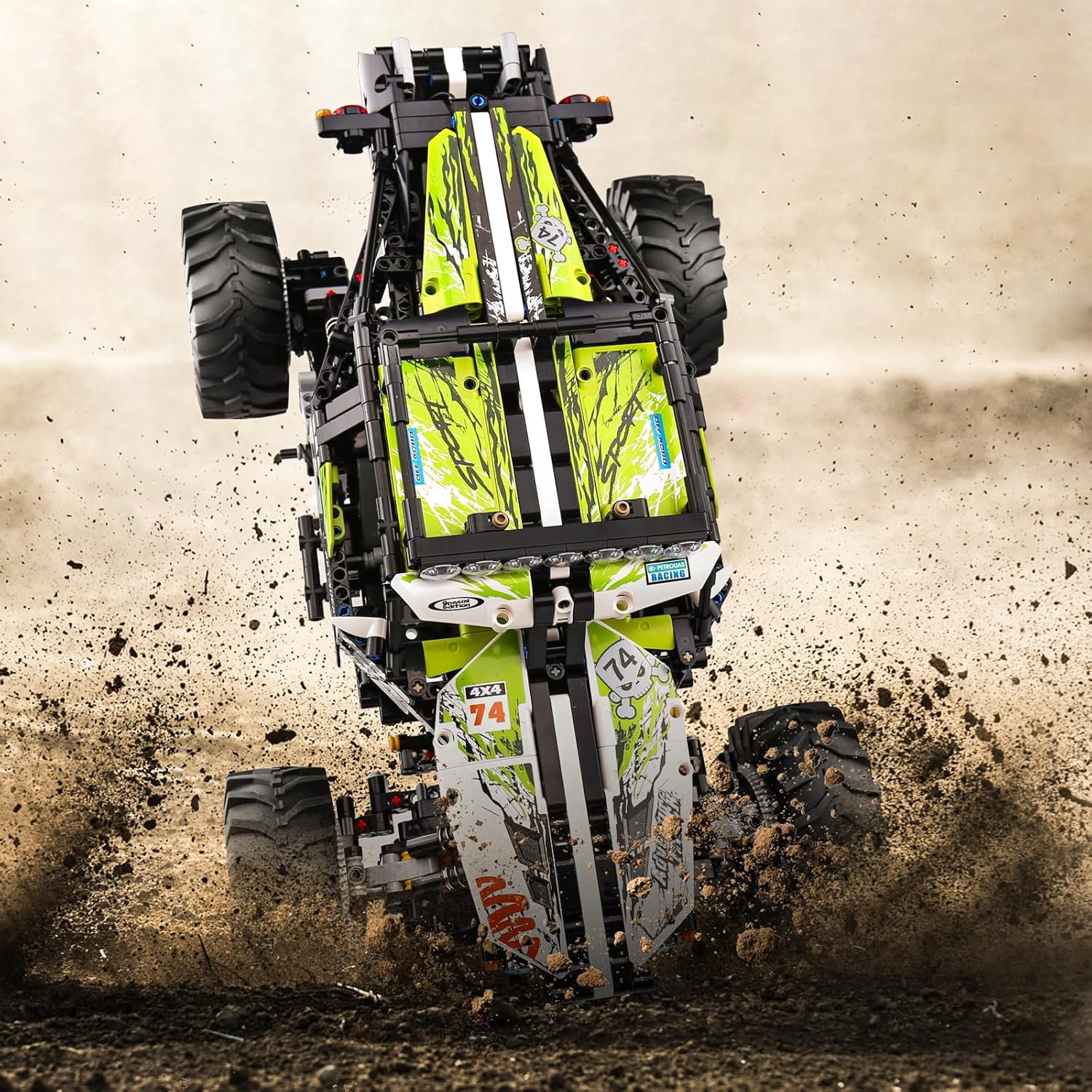 Mould King 18002 Climbing Car Off-Road Truck Building Set, Remote Control Racing Car Model Block Kit, Vehicle Toy for Adults Boys 1879Pcs image number 5