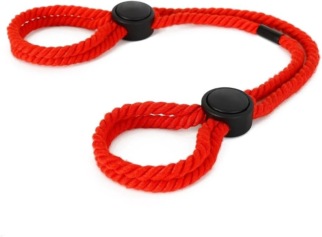 1 Pcs Sex Bondage Rope,Adjustable Rope Restraint Handcuffs and Fetters,Bdsm Fetish Slave Bondage Toy,Sex Game Bondage Rope SM Erotic Beginner,Adult Bondage Rope Sex Games Couple(Black)