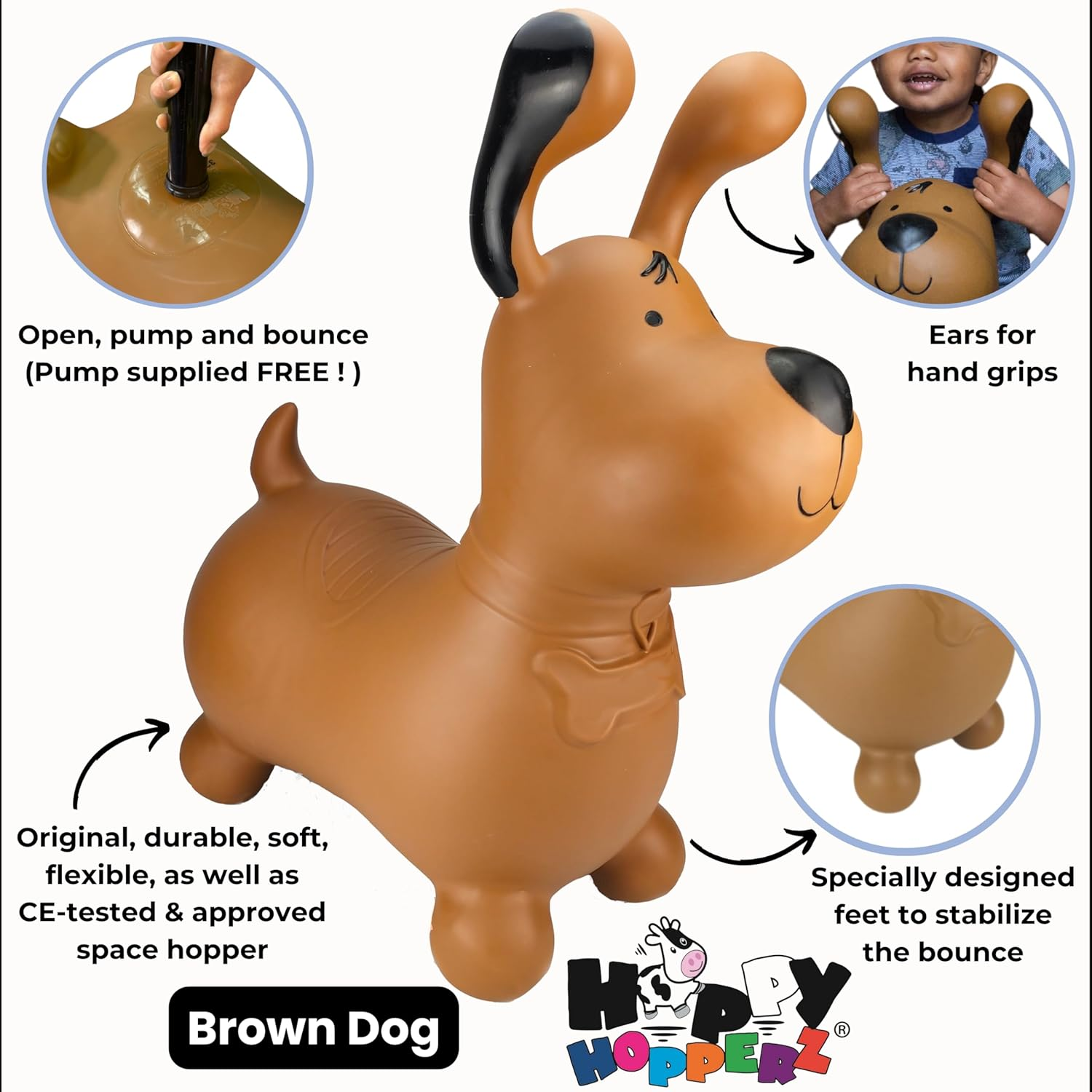 Happy Hopperz - Brown Dog image number 3