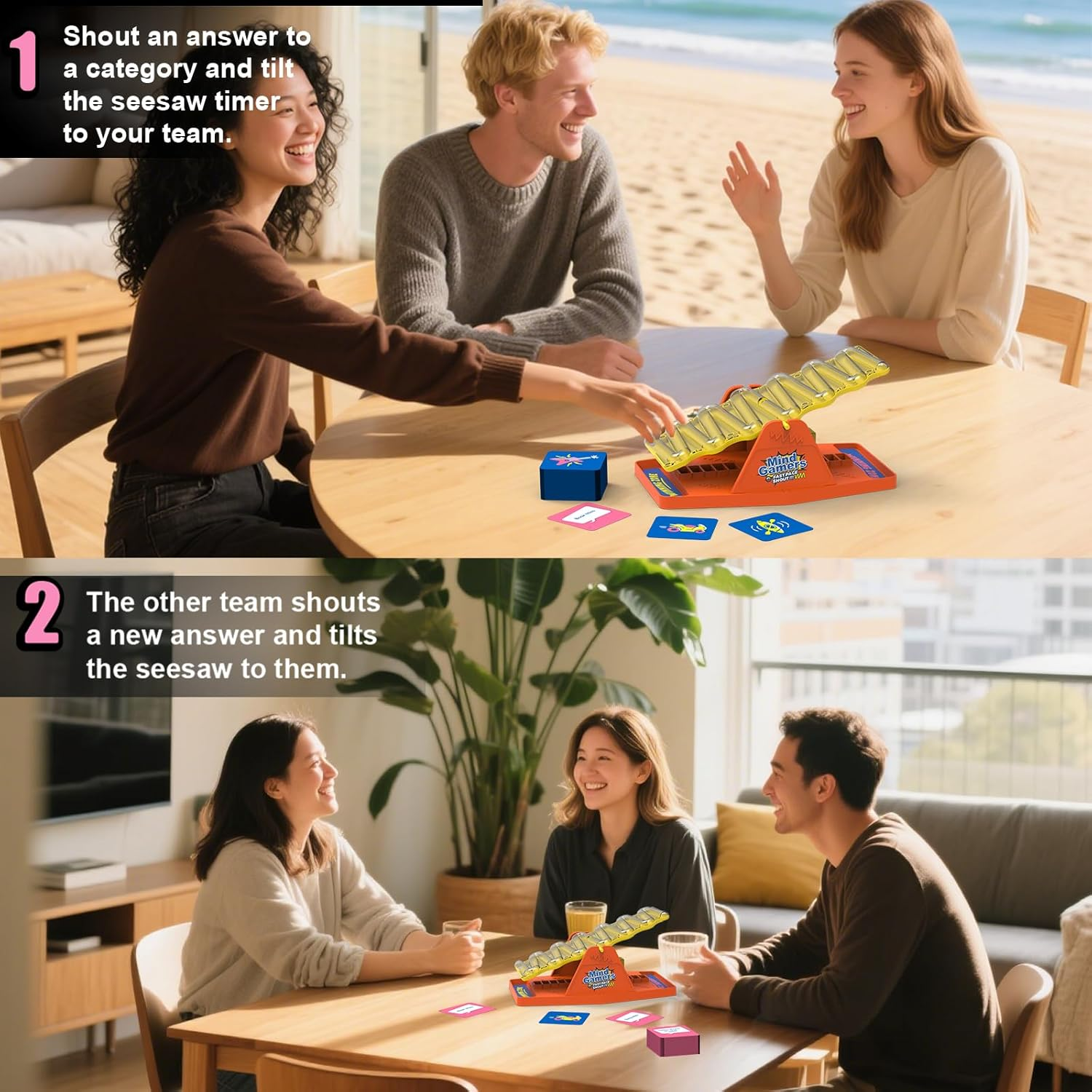 Tilt N Mind Gamers Strategy Board Game for Adults & Families (Ages 8+) | Fast-Paced Adult-Friendly Party Game | Award-Winning Family Night Activity image number 2