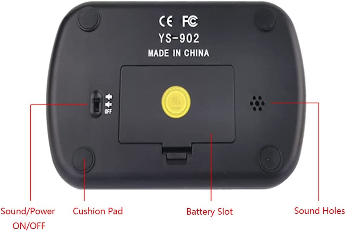 Eacam 3-In-1 Multipurpose Portable Professional Chess Clock Digital Chess Timer Game Timer - Orange image number 4