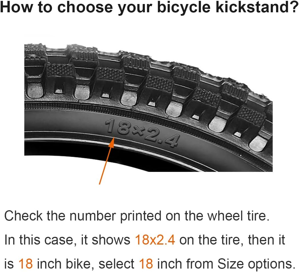 Kickstand for Kids Bike, 16 Inch Tire Bicycle Rear Wheel Replacement for Training Wheel image number 2