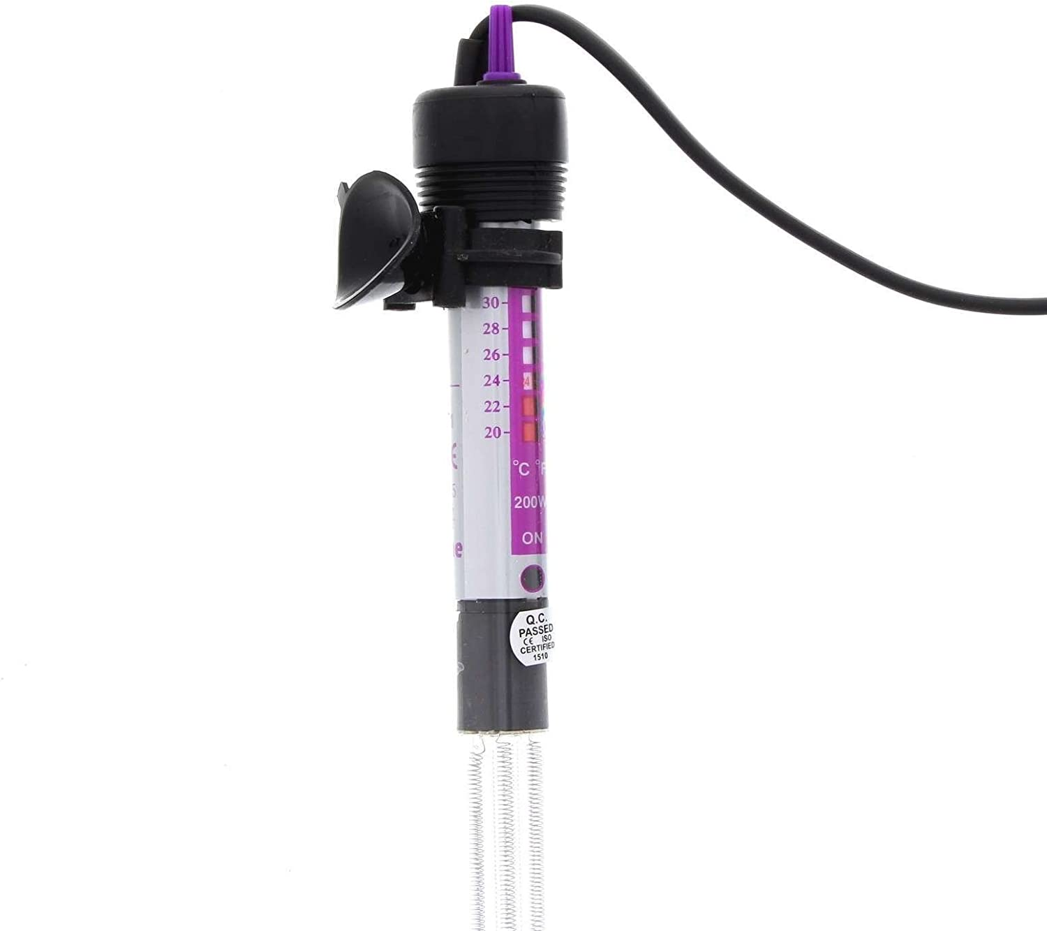 Heater 200W Glass 27.5Cm 11306 Fish Tank Aquarium Aqua One image number 3