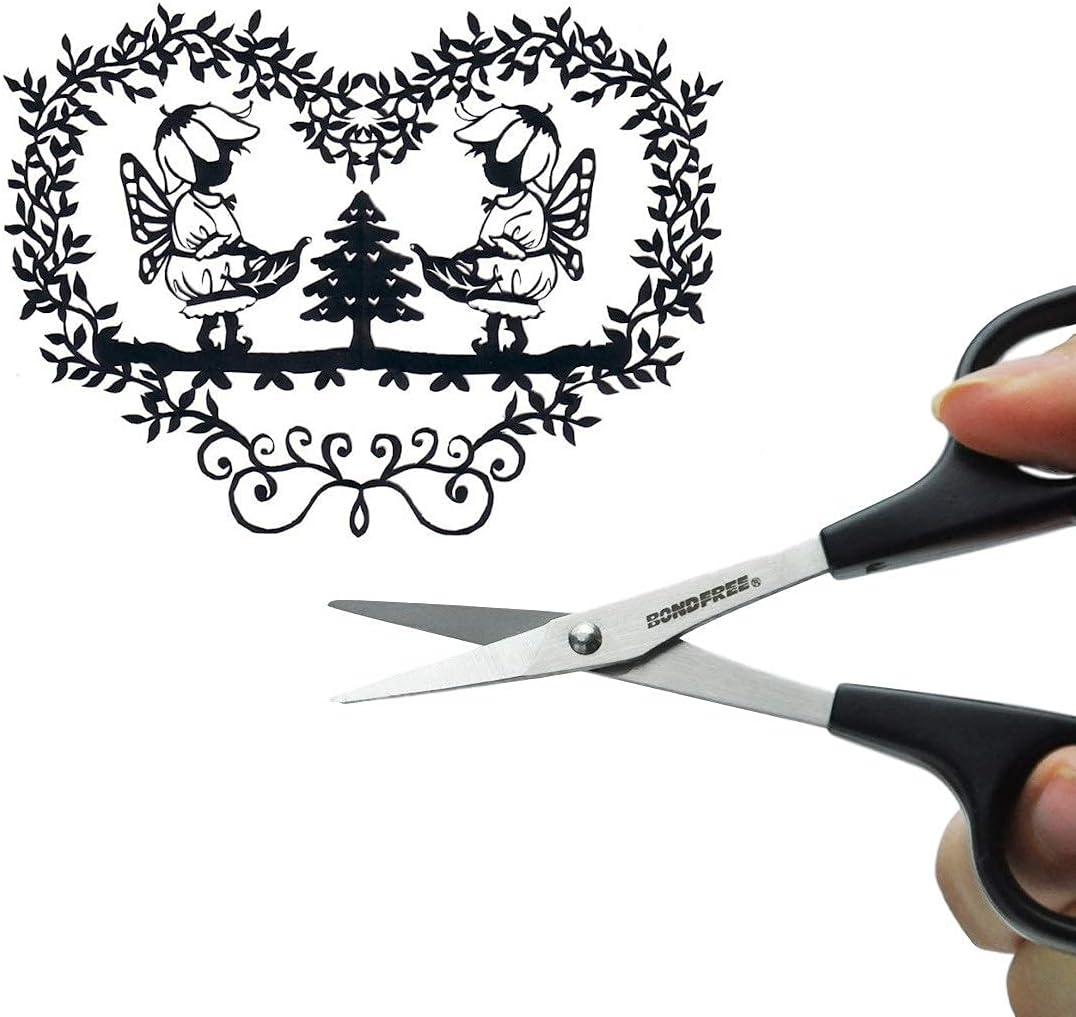 Hasegawa Cutlery DSB-100 Scissors, Ultra Fine, for Design, Bond-Free, Black image number 2