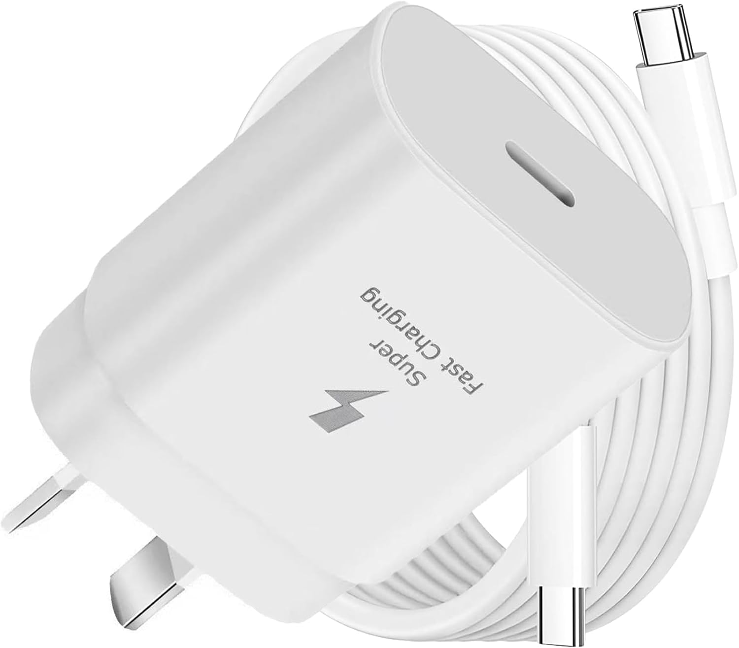 USB C Fast Charger for Samsung, 25W Type C Charger Fast Charging, Android Phone Wall Charger Block with 1.2M Type C to C Cable for Samsung Galaxy S24 Ultra/S24/S24+/S23 Ultra/S23, Iphone 16/15 Ipad image number 5