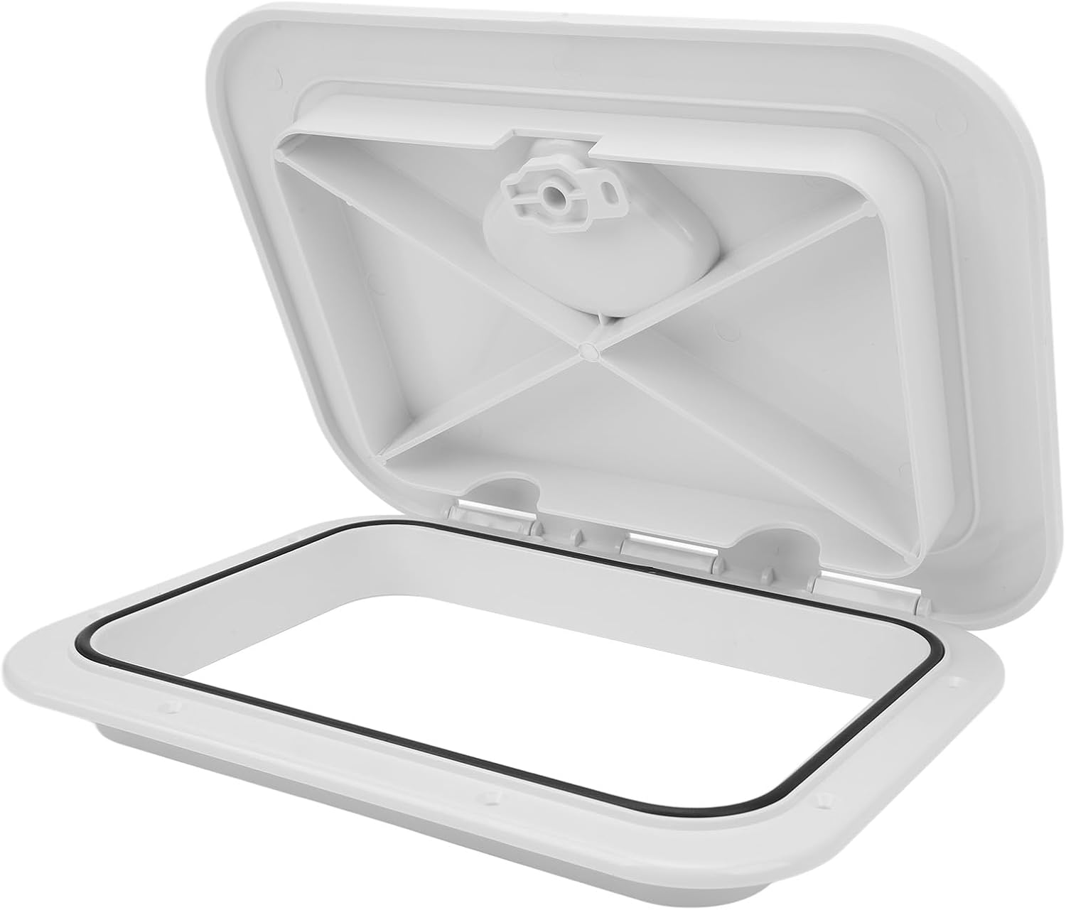 Marine Access Hatch - Marine Boat Deck Hatch - Boat Hatch Lid Deck Access Hatch & Lid - 10-5/8 X 14-3/4 / 270Mm X 375Mm - Opening Clearance: 7-1/2 X 11-1/2