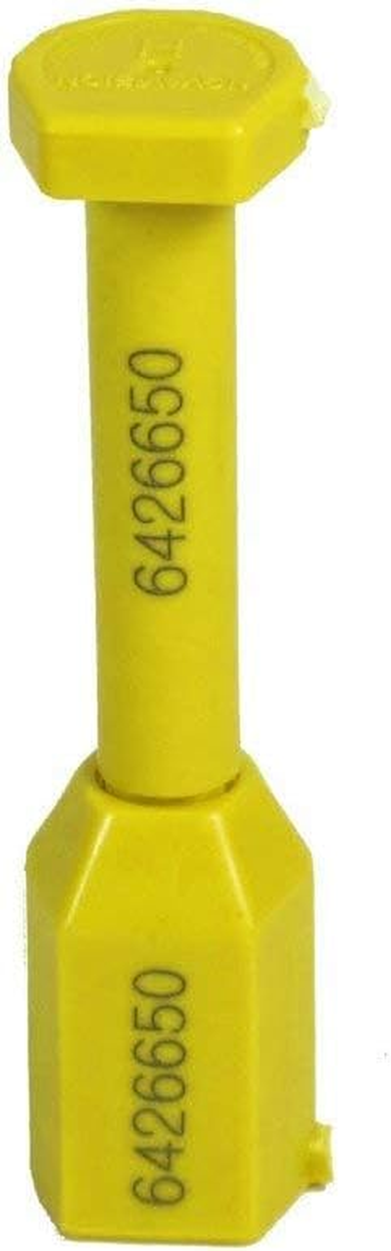 Bolt Seal 50 Pcs Shipping Seal with Print Progressive Numbering for Cargo Containers and Truck Trailers, Cargo Container Seals Yellow image number 1