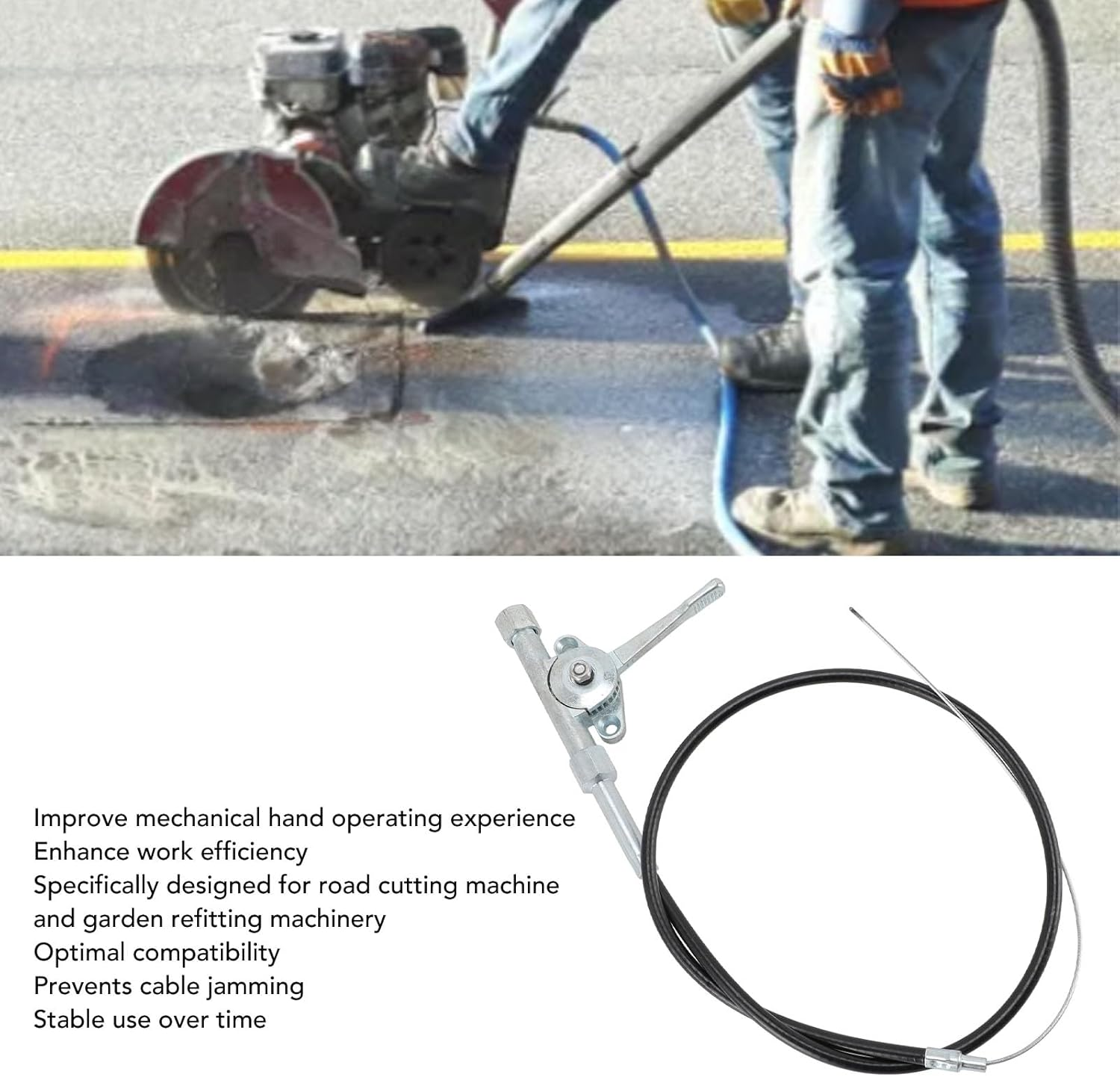 Omabeta 1PCS Compactor Throttle Cable Assembly 56035-046 Garden Control Switch Pull image number 1