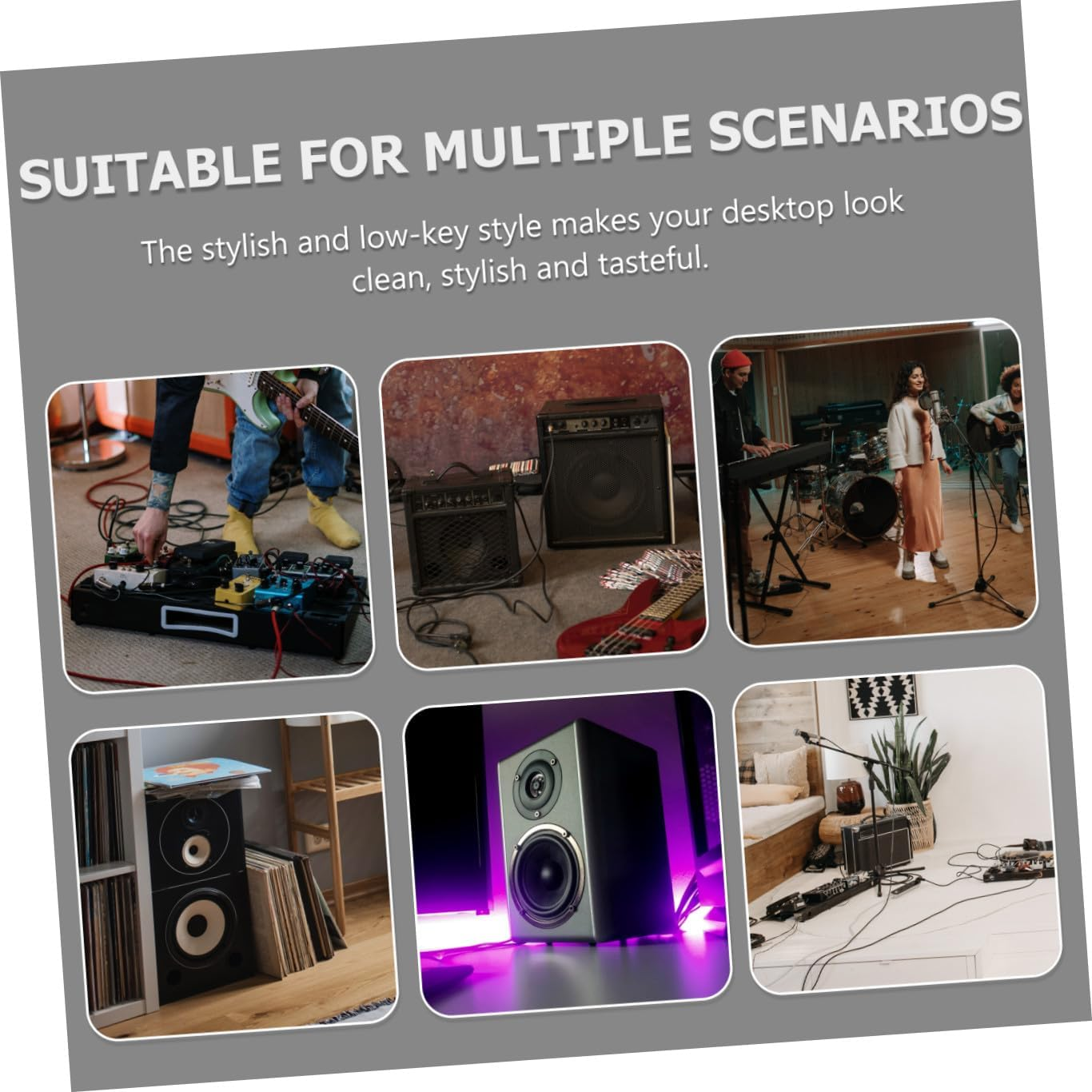 Angoily 4Pcs Speaker Spring Pads Shockproof Audio Isolation Feet Mounting Non- Holder for Hifi Speakers Elegant Design for Home and Ktv Use