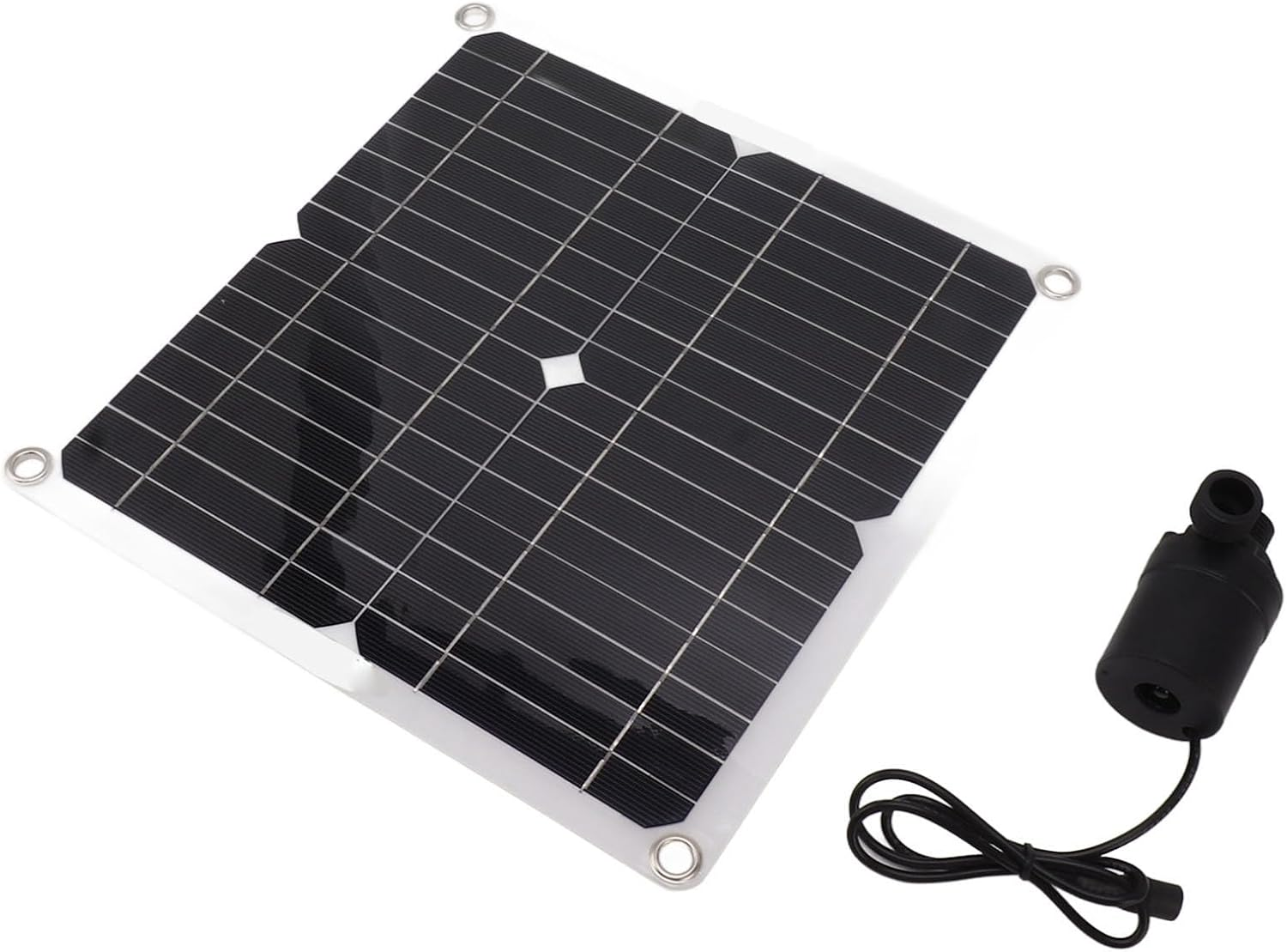 50W Solar Panel Water Fountain Pump with Battery Box Timing Controller, High Reliability Solar Powered 22W DC12V