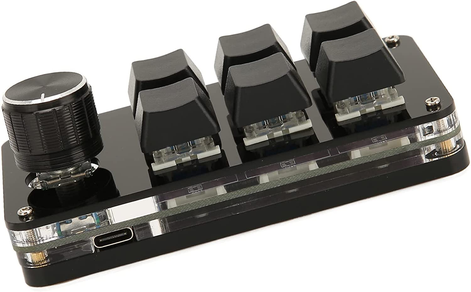 Mini USB 6 Key One Handed Mechanical Gaming Keypad, Programmable Keypad RGB Backlight, OSU Programming Macro Keys for Computer image number 5