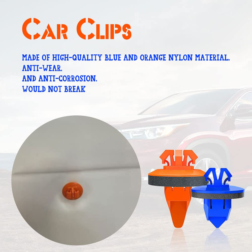 50PCS Fender Flare Clips, Push Door Trim Fastener, Fender Flare Retainer Clips Compatible with 4Runner, FJ Cruiser, Highlander, RAV4, Tacoma - Replace OEM: 75495-35010 75397-35010 image number 3